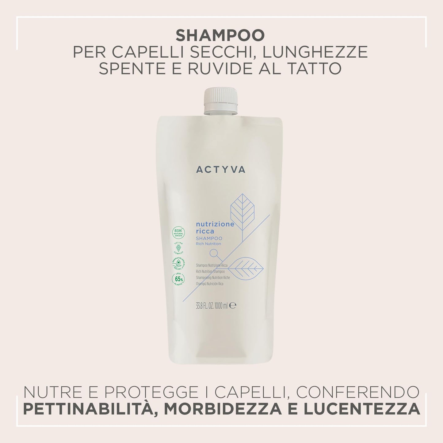 Kemon Actyva Nutrizione Ricca Refil Shampoo 1000ml