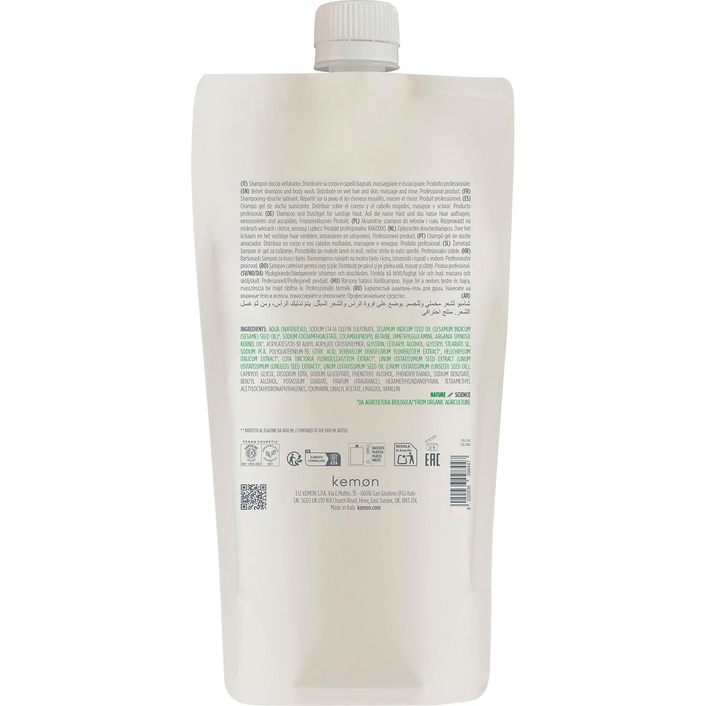 Kemon Actyva Bellessere Refil Shampoo 1000ml