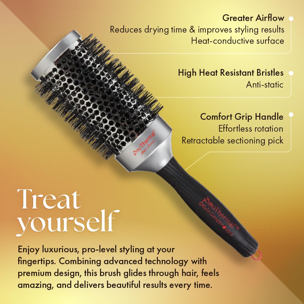 Olivia Garden 38 Pro Thermal Hairbrush T53 BLACK