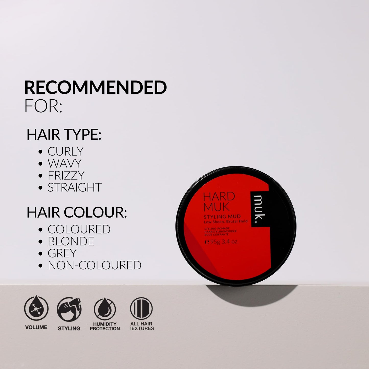 MUK Hard Styling Mud Pomade 95g
