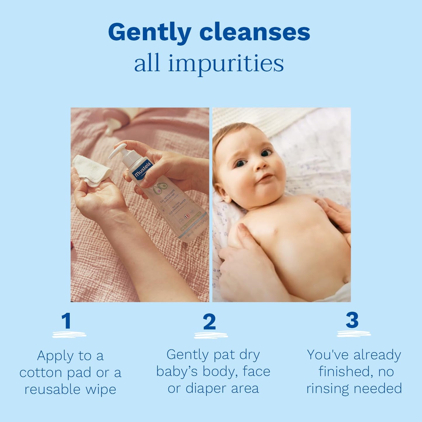 Mustela No Rinse Cleansing Water 300ml