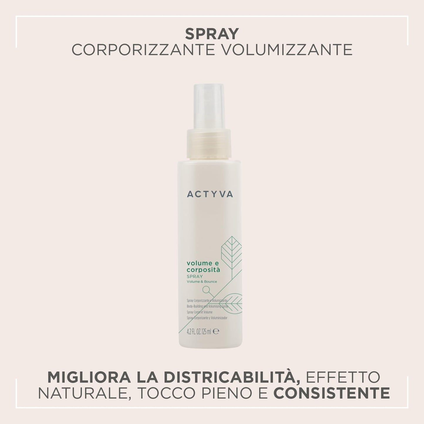 Kemon Actyva Volume e Corposita Spray 125ml