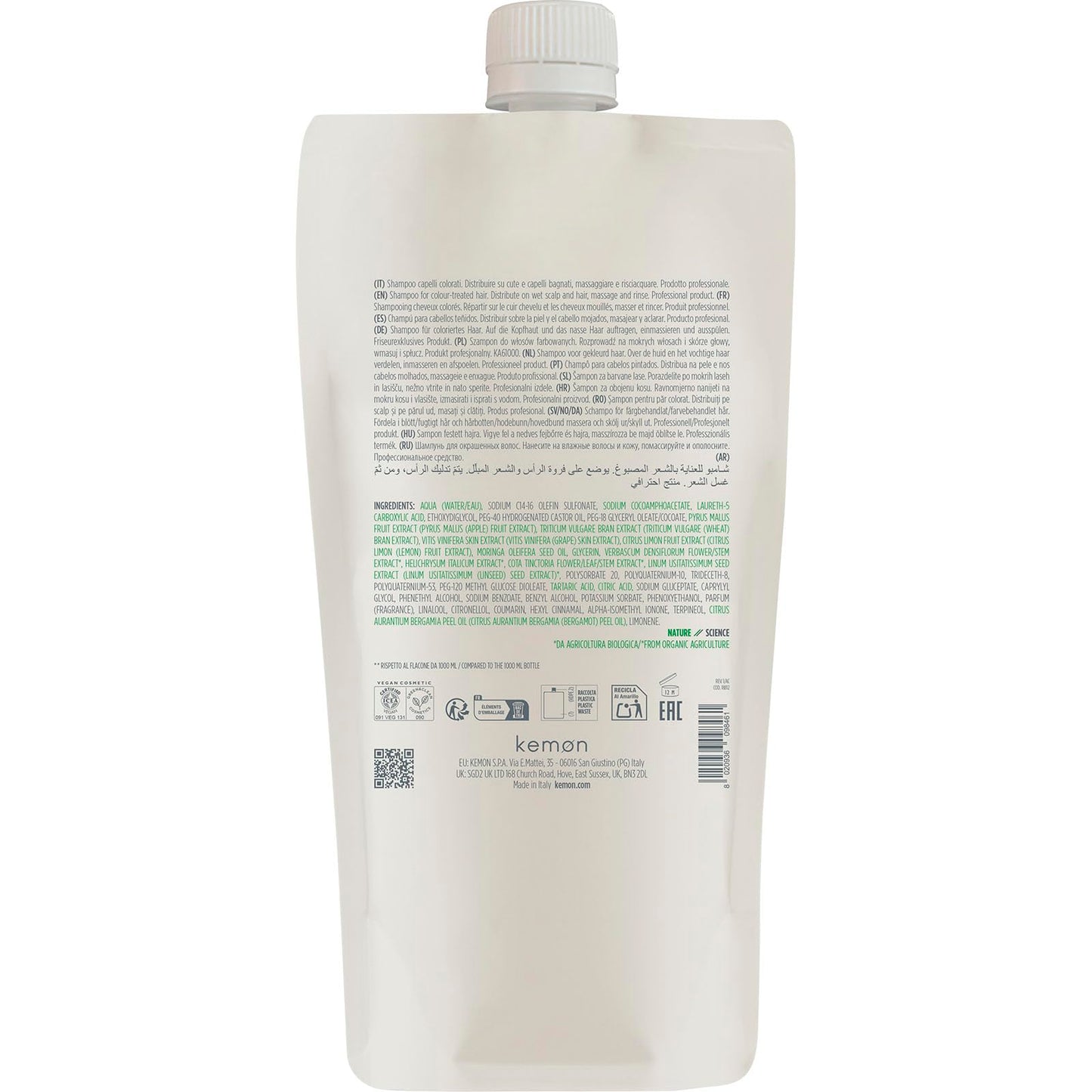 Kemon Actyva Colore Brillante Refil Shampoo 1000ml