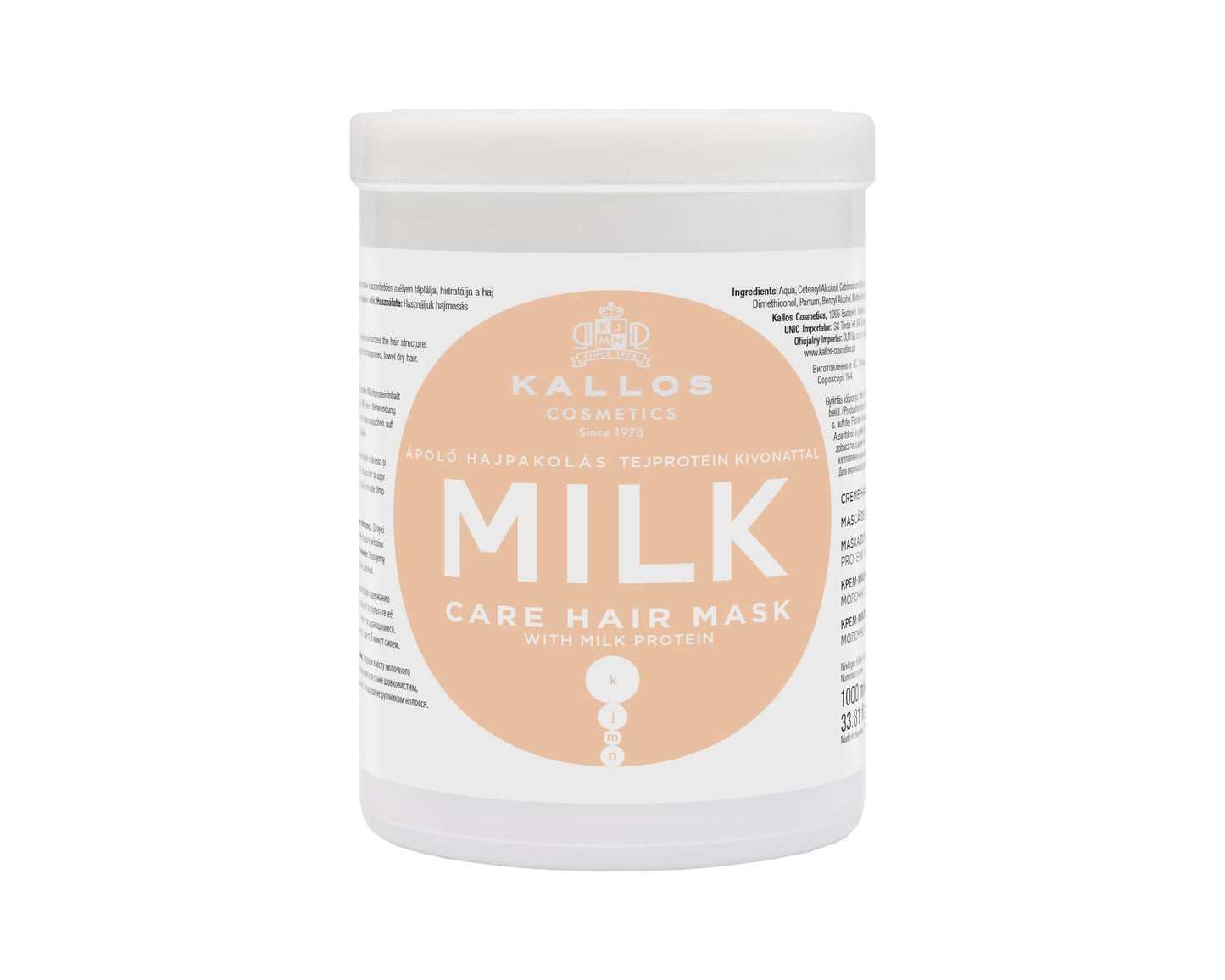 Kallos Milk Protein Mask 1000ml
