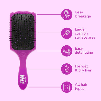 Wet Brush Paddle Detangler Purple