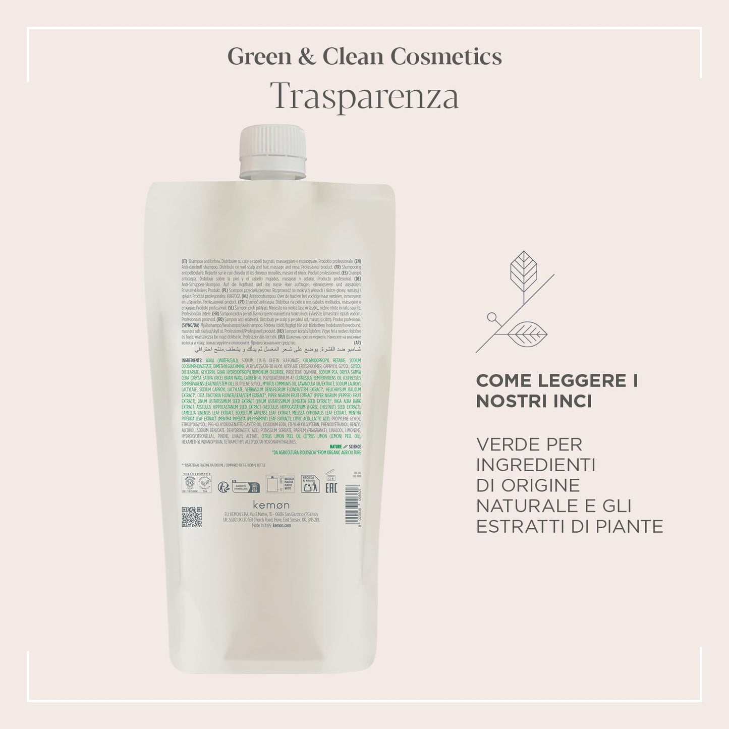 Kemon Actyva Purezza Refil Shampoo 1000ml
