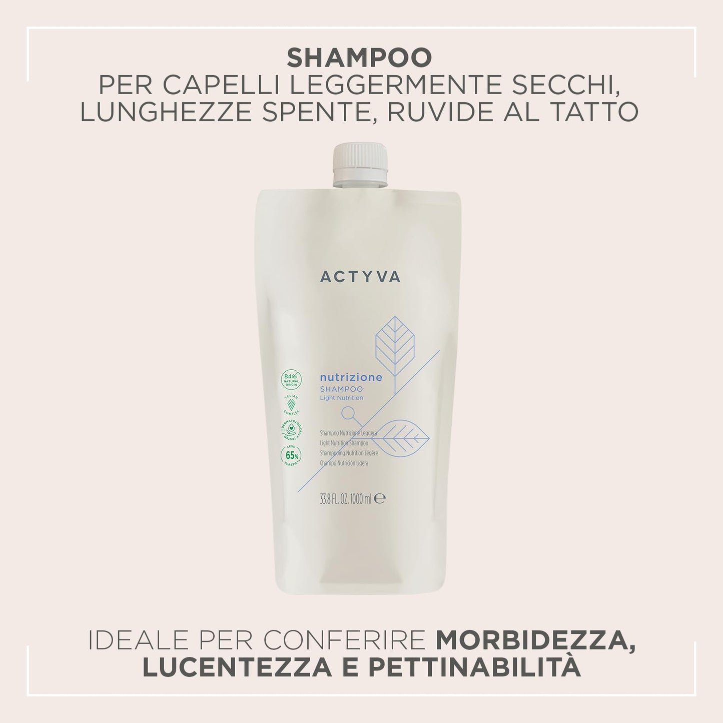 Kemon Actyva Nutrizione Refil Shampoo 1000ml