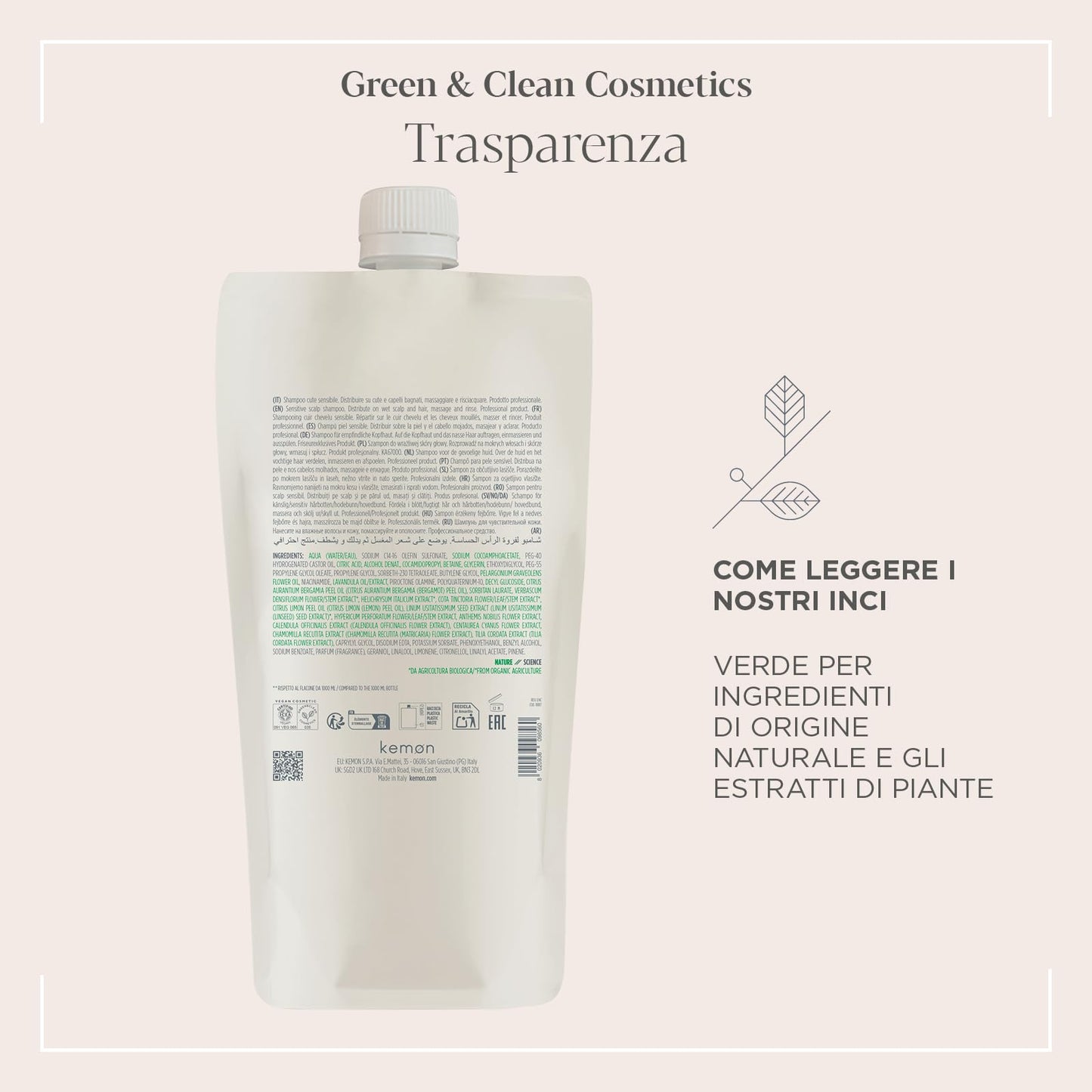 Kemon Actyva Benessere Refil Shampoo 1000ml