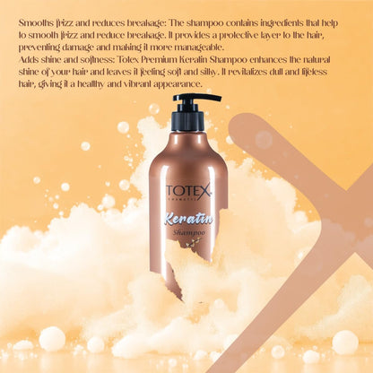 Totex Premium Hair Care Keratin Shampoo 500ml
