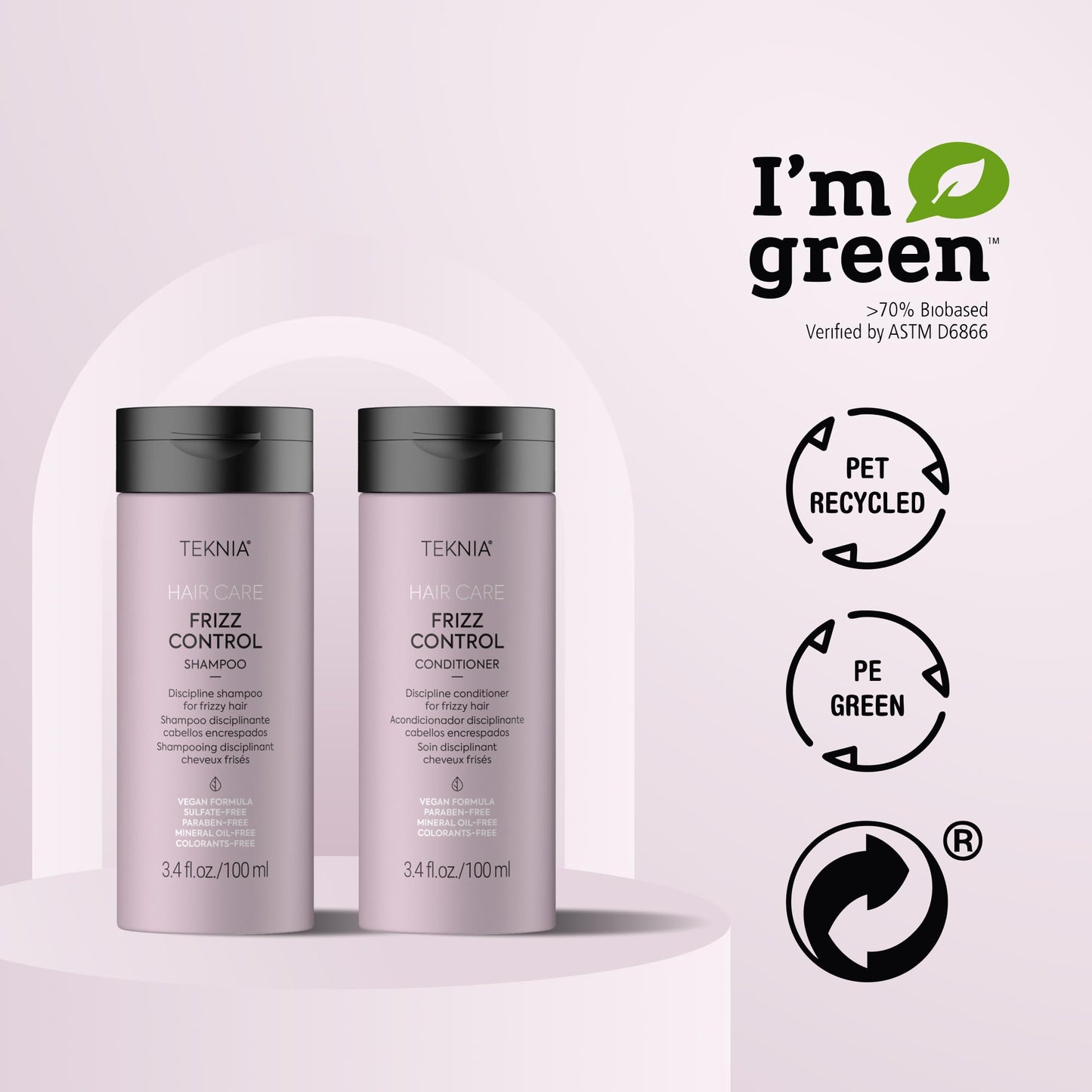 Lakme Teknia Frizz Control Travel Pack 2x100ml