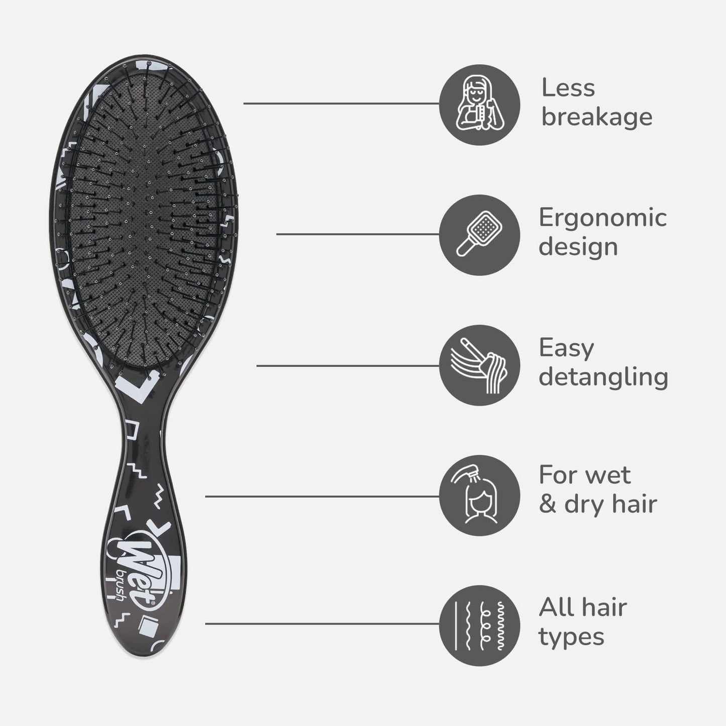Wet Brush Hipster Detangler Sketch