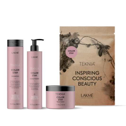 Lakme Teknia Color Stay Retail Pack 2x300+250ml