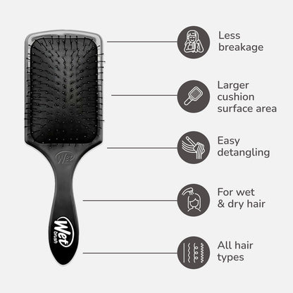 Wet Brush Paddle Detangler Black