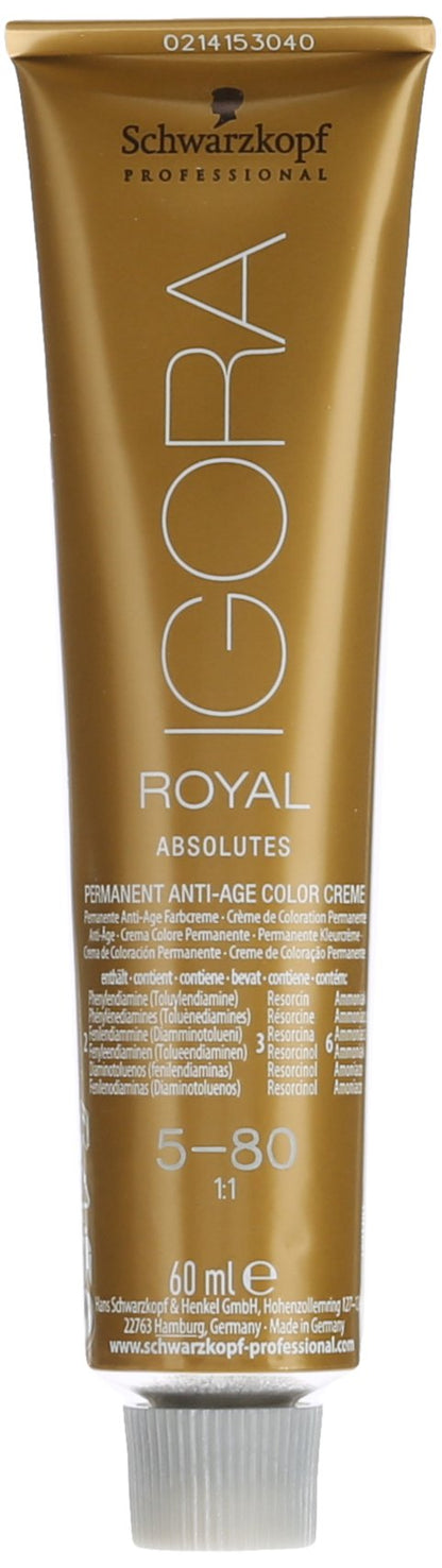 Schwarzkopf Farba Igora Royal Absolutes 60ml 5-80