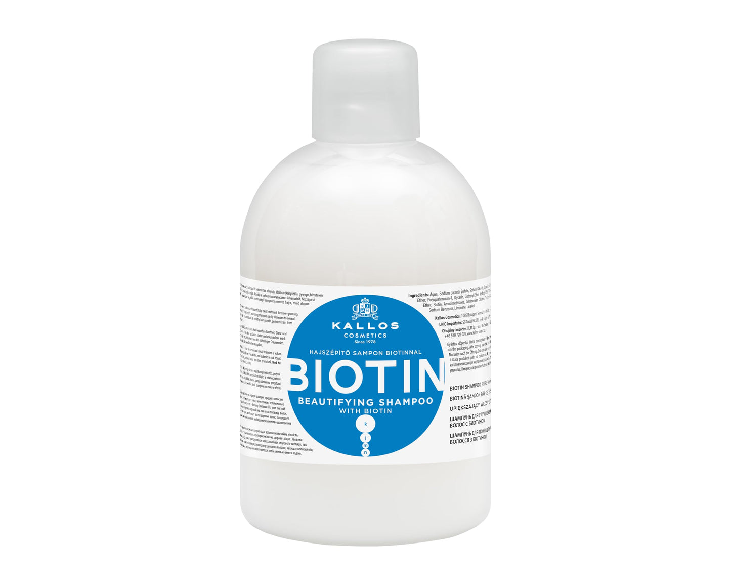 Kallos Biotin Beautifying Shampoo 1000ml