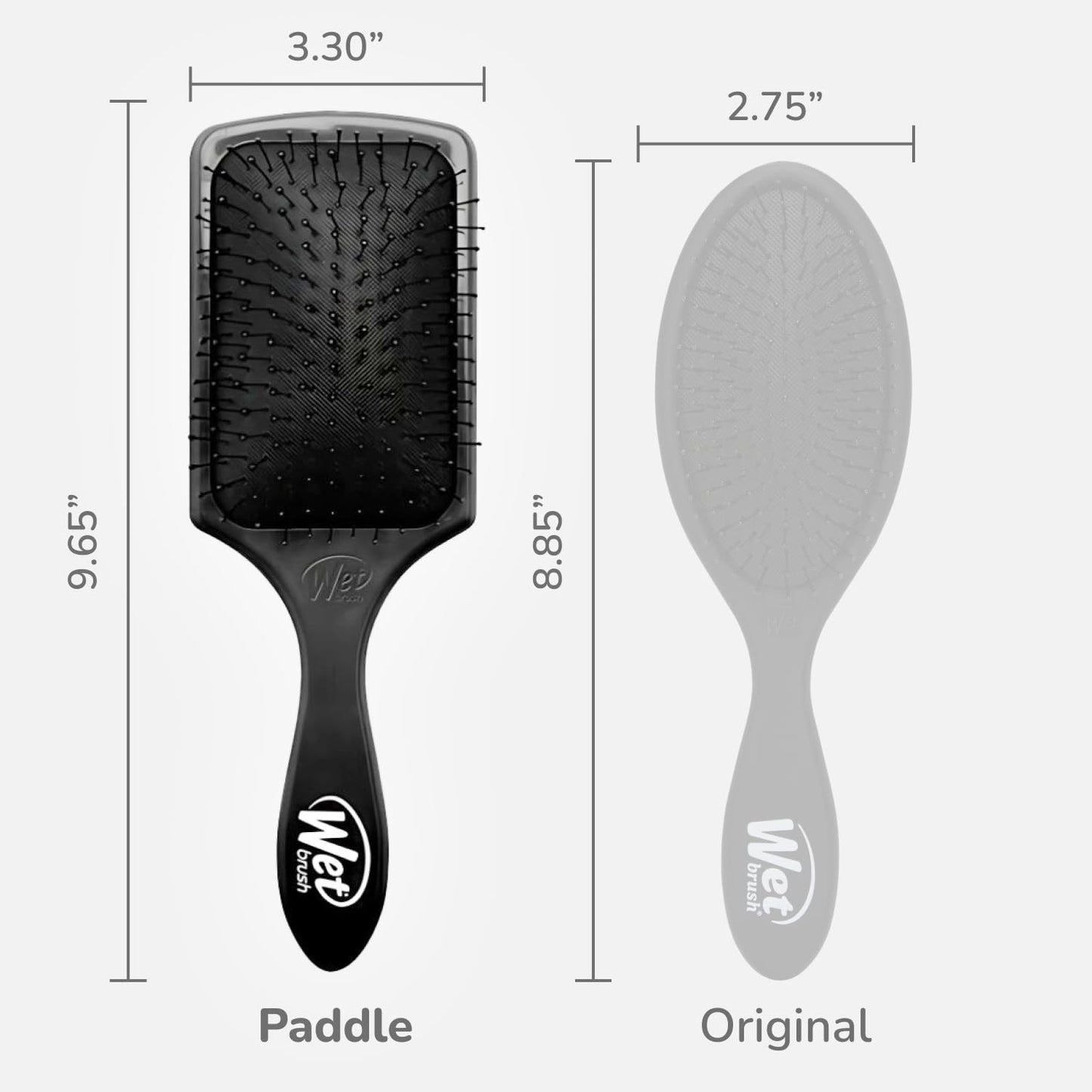 Wet Brush Paddle Detangler Black