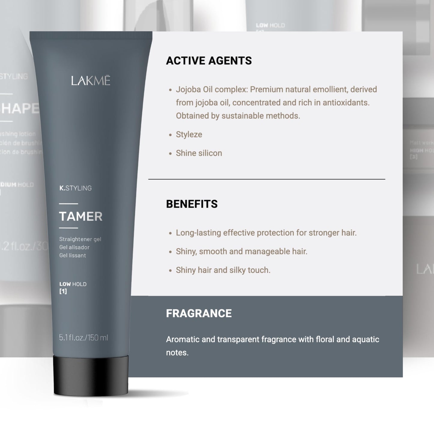 Lakme K.Styling Tamer Straightener Gel 150ml