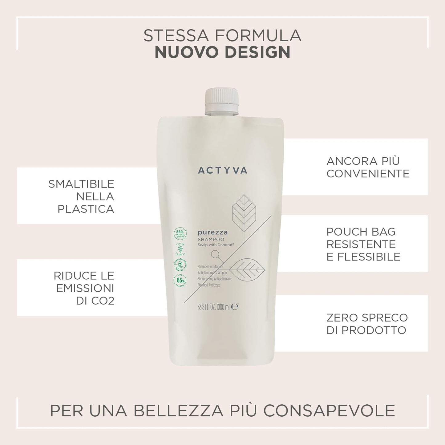 Kemon Actyva Purezza Refil Shampoo 1000ml