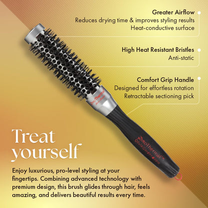 Olivia Garden 35 Pro Thermal Hairbrush T25 BLACK