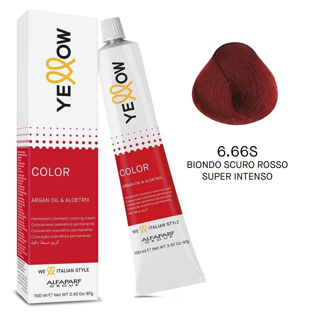 Alfaparf YELLOW Color Permanent 6.66s Farba 100ml
