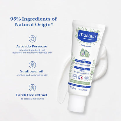 Mustela Cradle Cap Cream 40ml