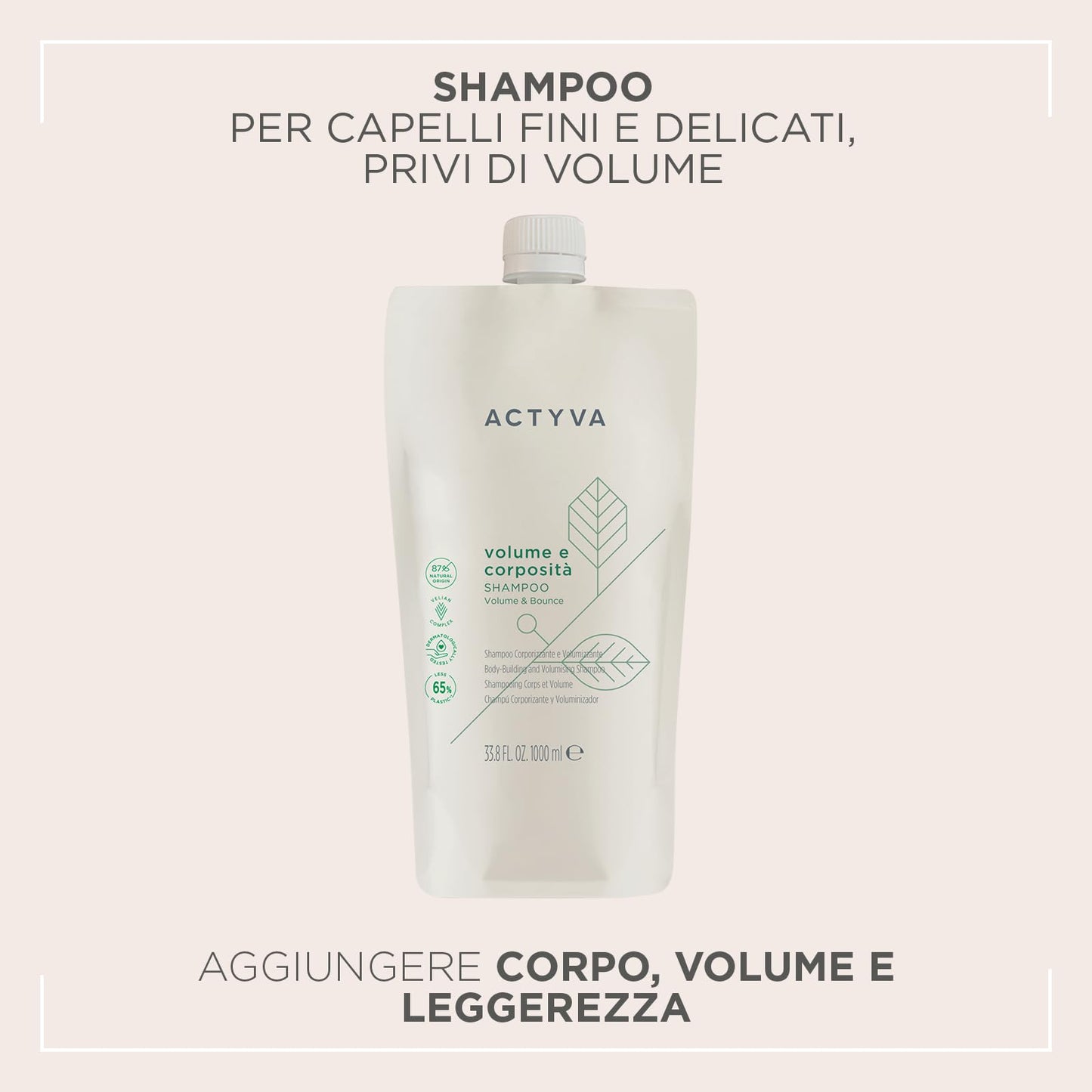 Kemon Actyva Volume e Corposita Ref Shampoo 1000ml