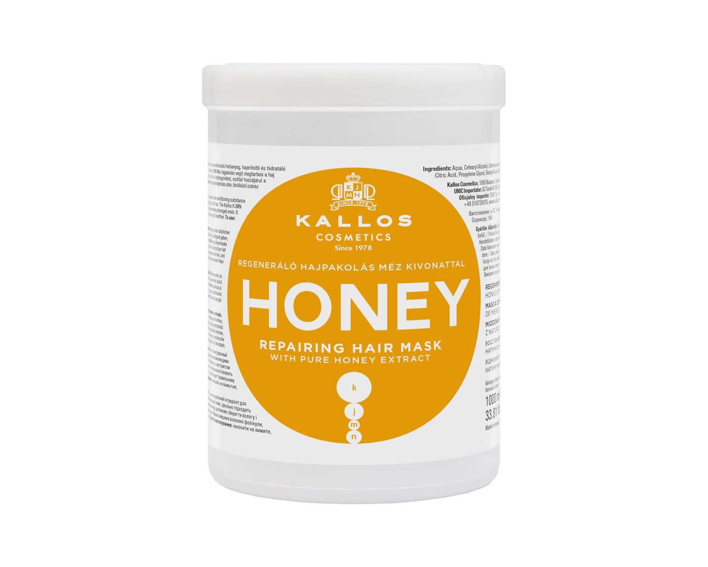 Kallos Honey Repairing Mask 1000ml