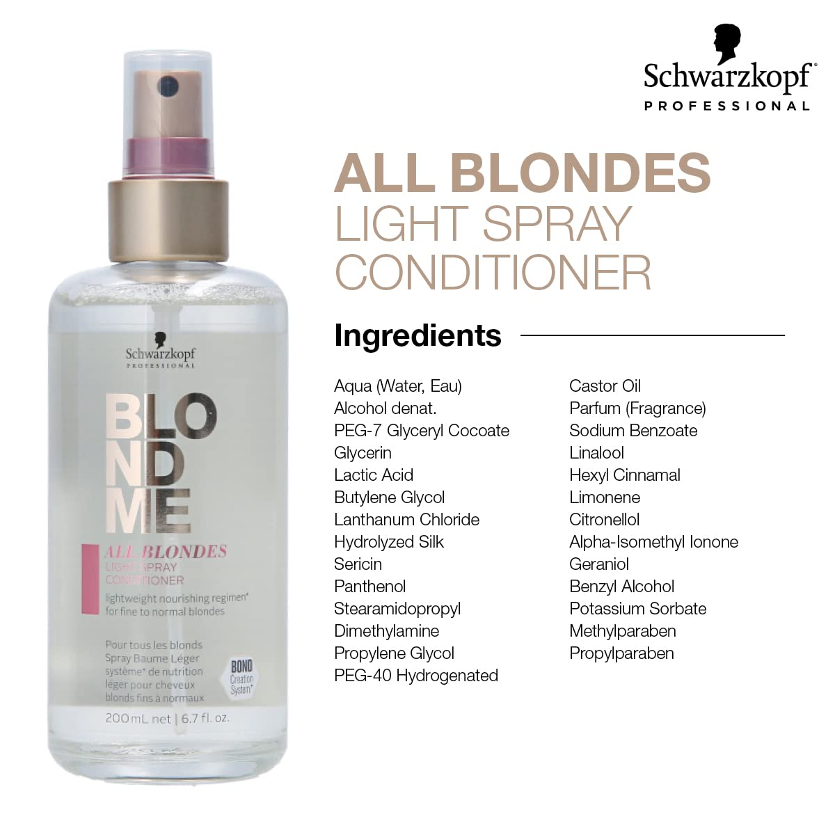 Schwarzkopf Blondme Light Spray Conditioner 200ml