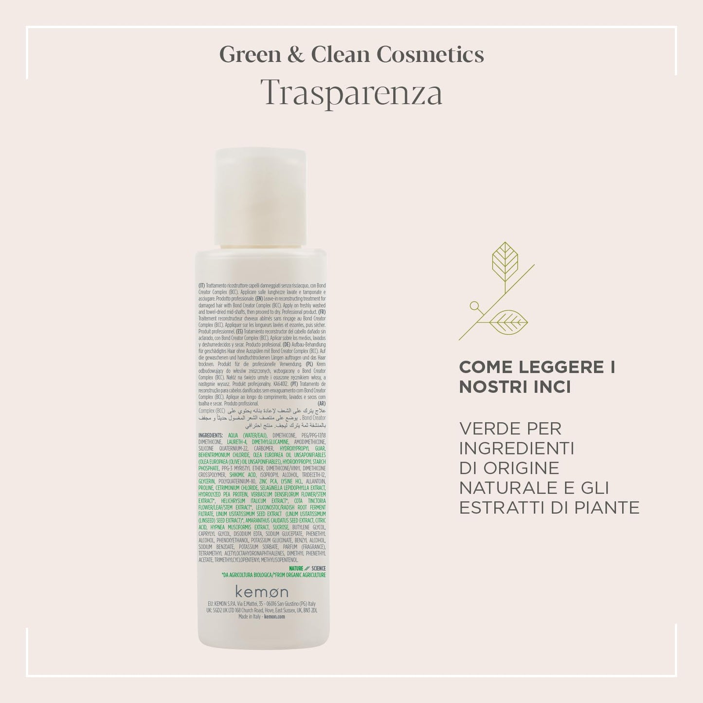 Kemon Actyva Nuova Fibra Leave-In Cream 125ml