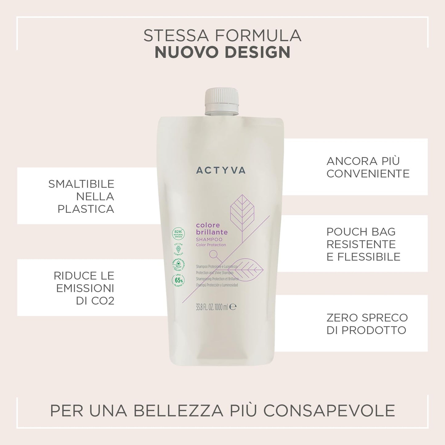 Kemon Actyva Colore Brillante Refil Shampoo 1000ml