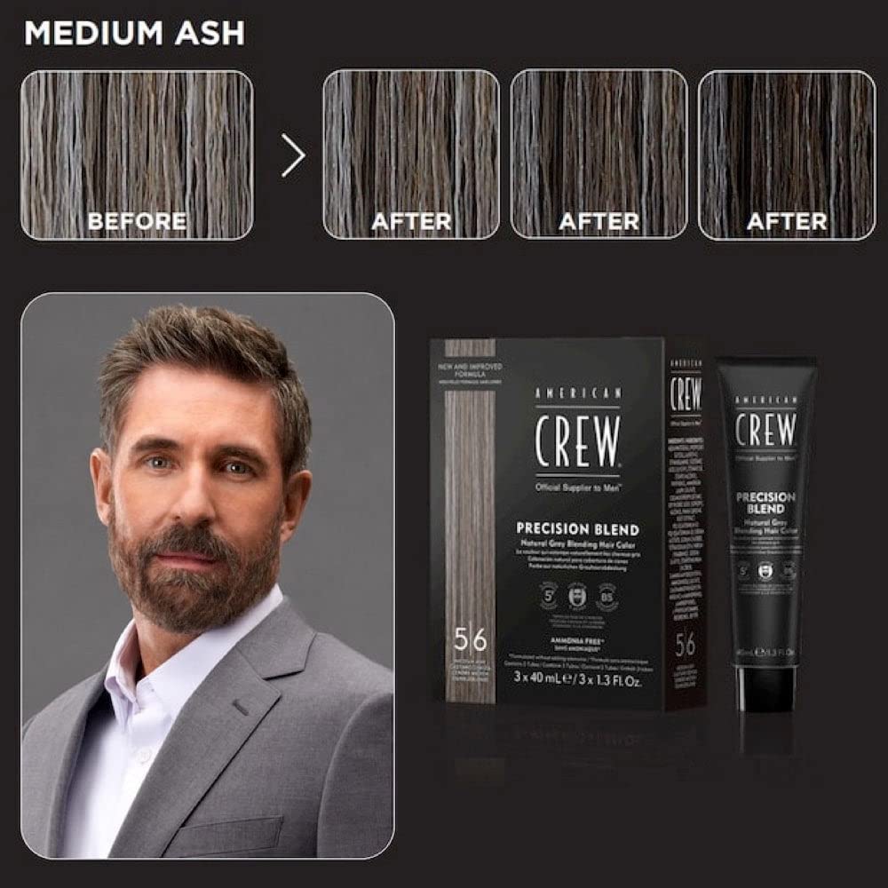 American Crew Precision Blend Medium Ash 3x40ml