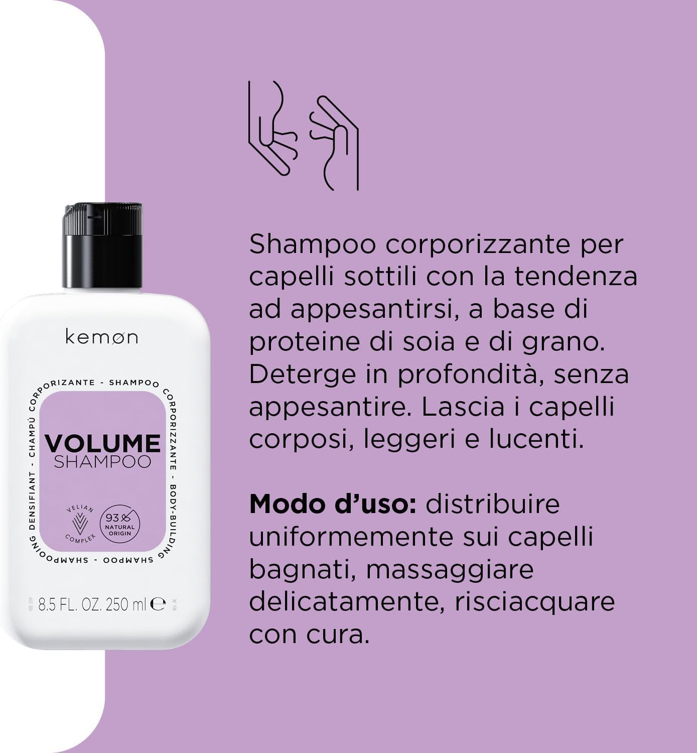 Kemon Volume Body-Building Shampoo 1000ml
