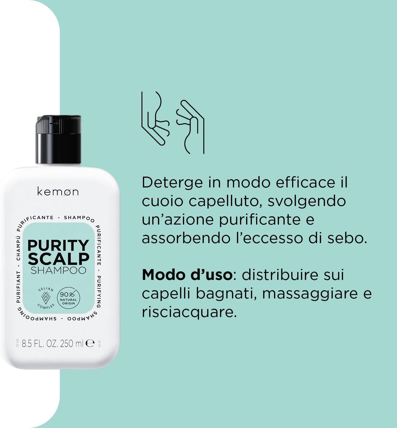 Kemon Purity Scalp Shampoo 1000ml