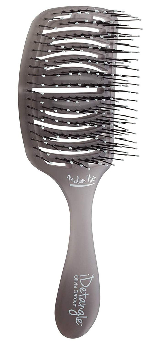 Olivia Garden 55 iDetangleForMediumHair Black IDMH