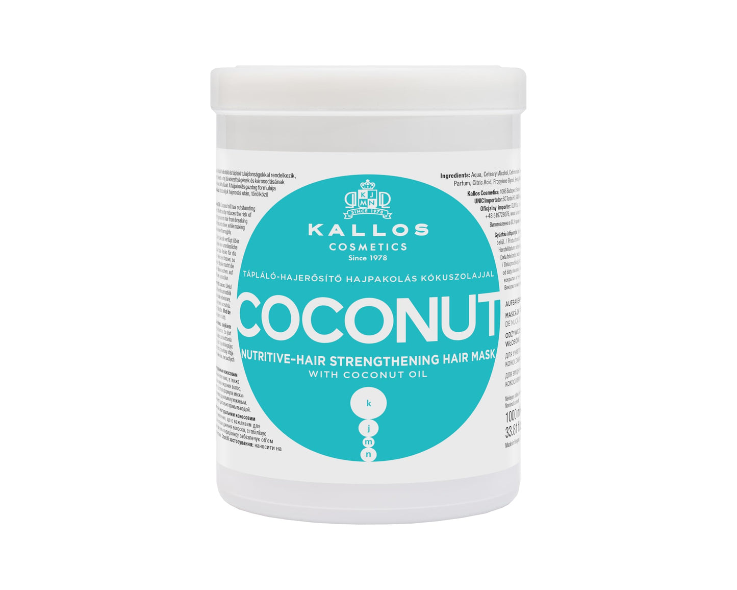 Kallos Coconut Nutritive Strength Mask 1000ml