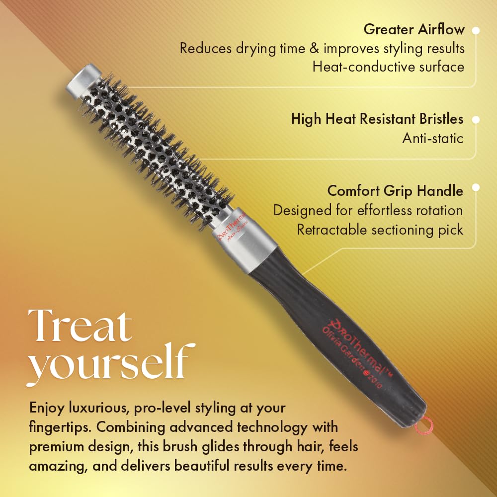 Olivia Garden 34 Pro Thermal Hairbrush T16 BLACK