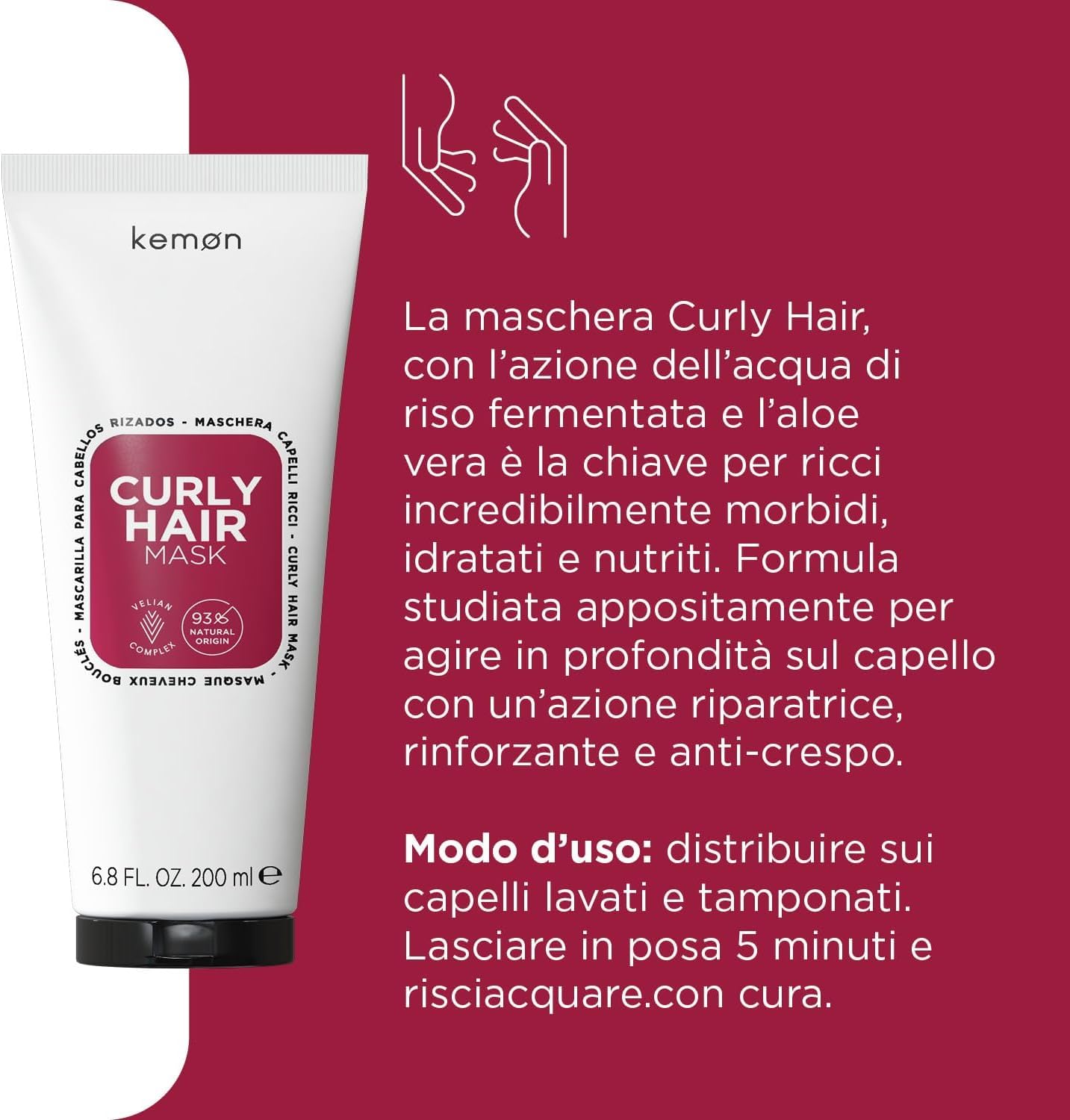 Kemon Curly Hair Mask 1000ml