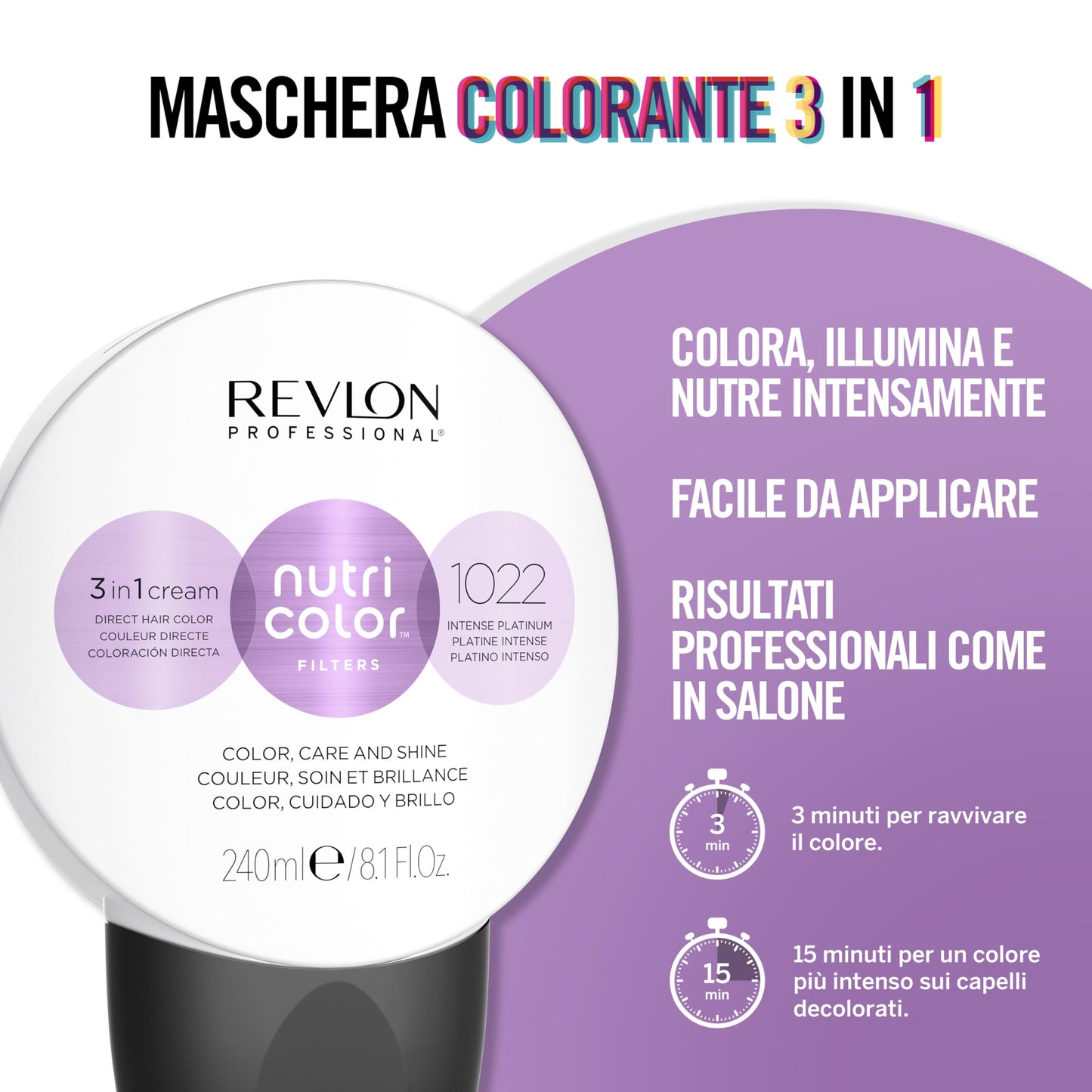 Revlon Nutri Color 1022 Int. Platinum Maska 240ml