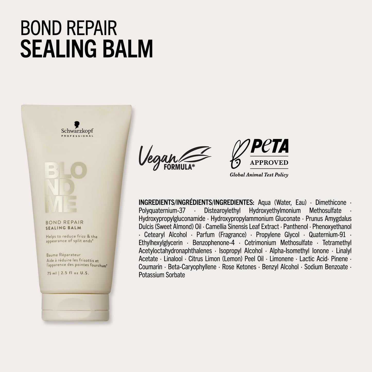 Schwarzkopf Blondme Bond Repair Sealing Balm 75ml
