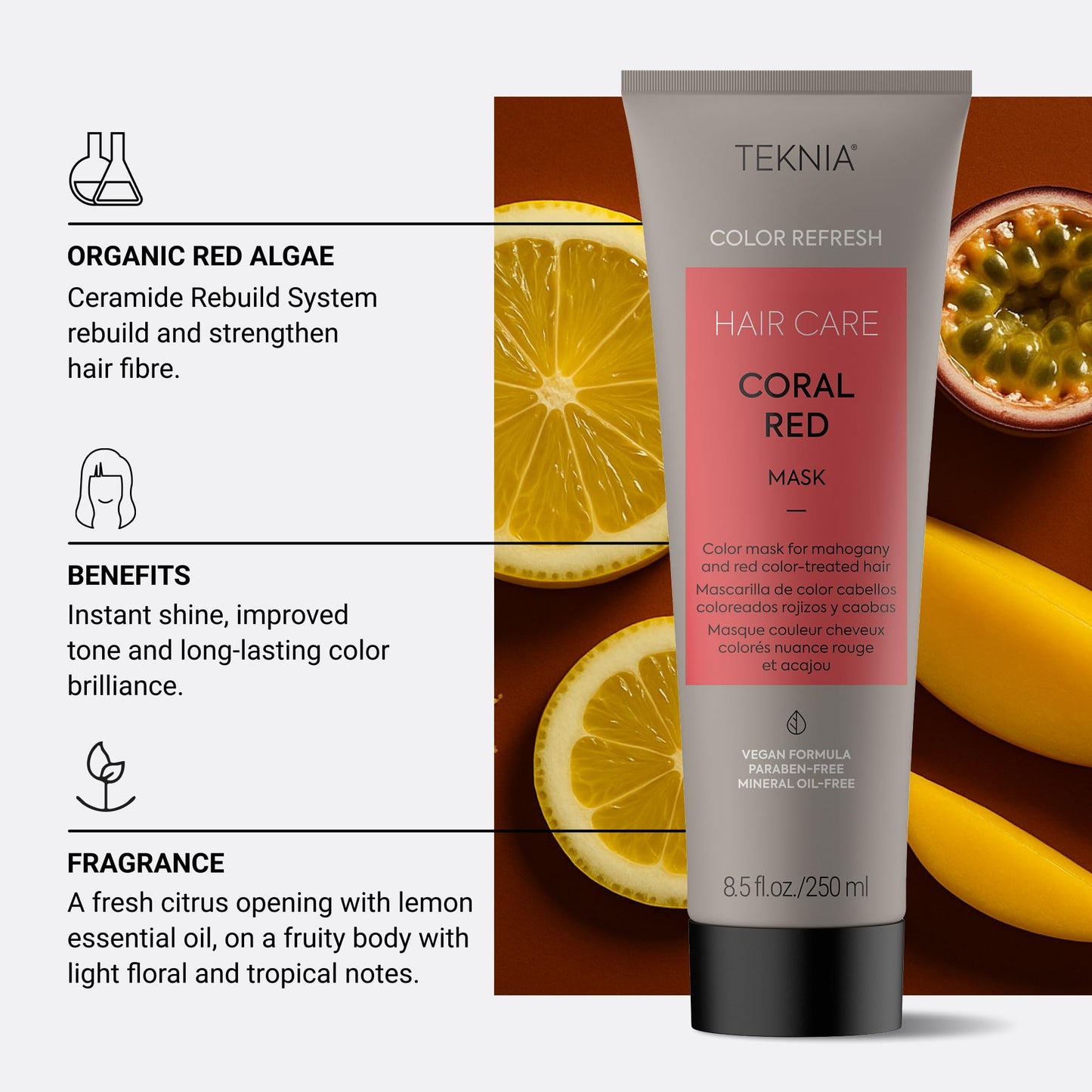 Lakme Teknia Refresh Coral Red Mask 250ml
