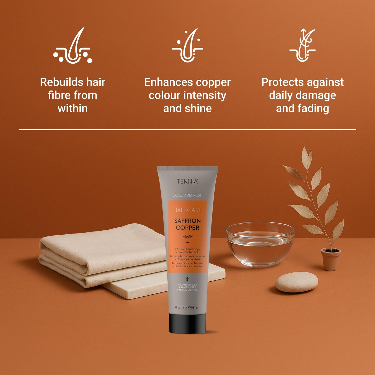 Lakme Teknia Refresh Saffron Copper Mask 250ml