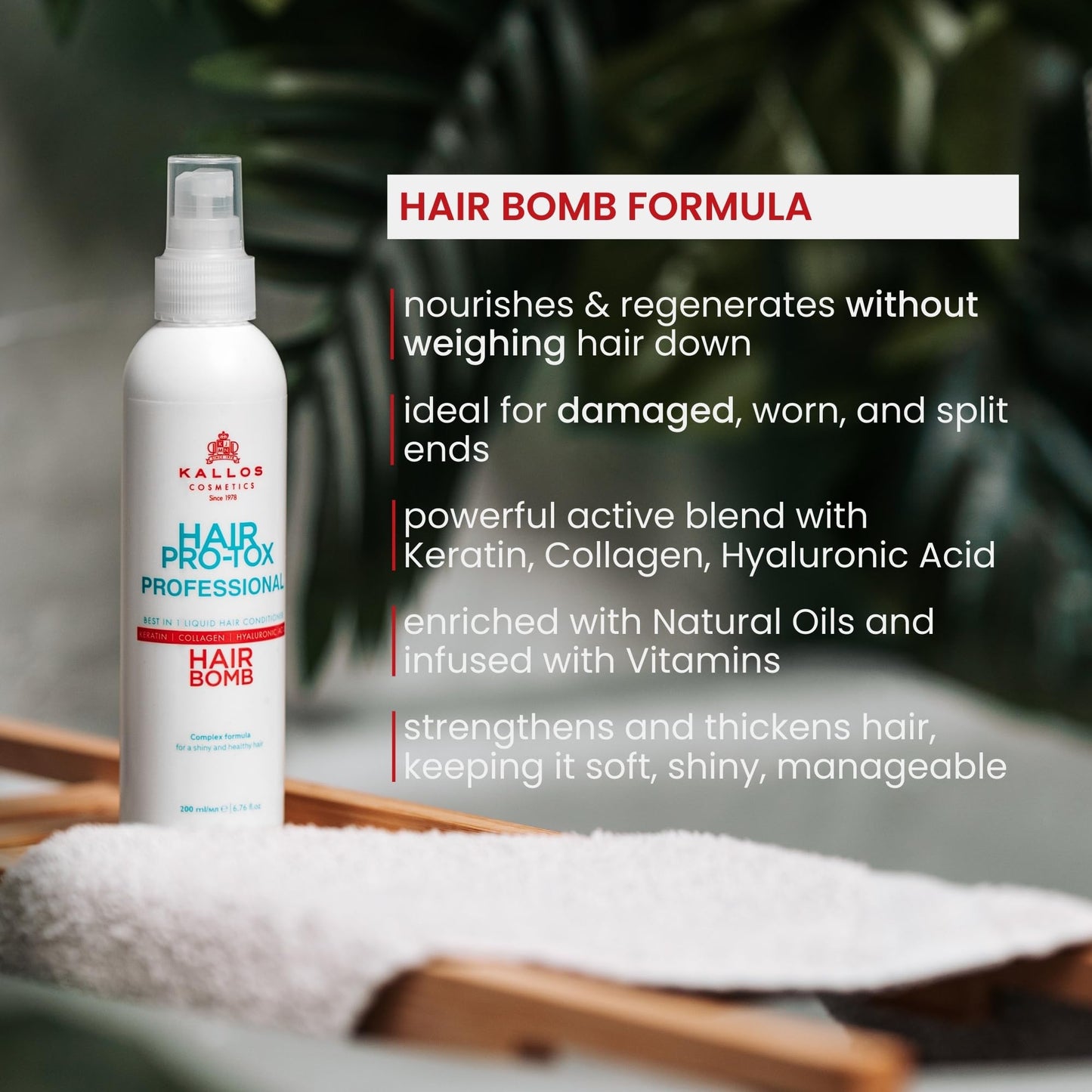 Kallos Hair Pro-Tox Liquid Conditioner 200ml