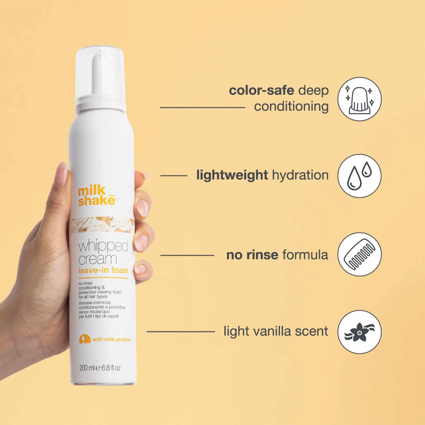 Milk Shake Whipped Cream Leave-In Pianka 200ml