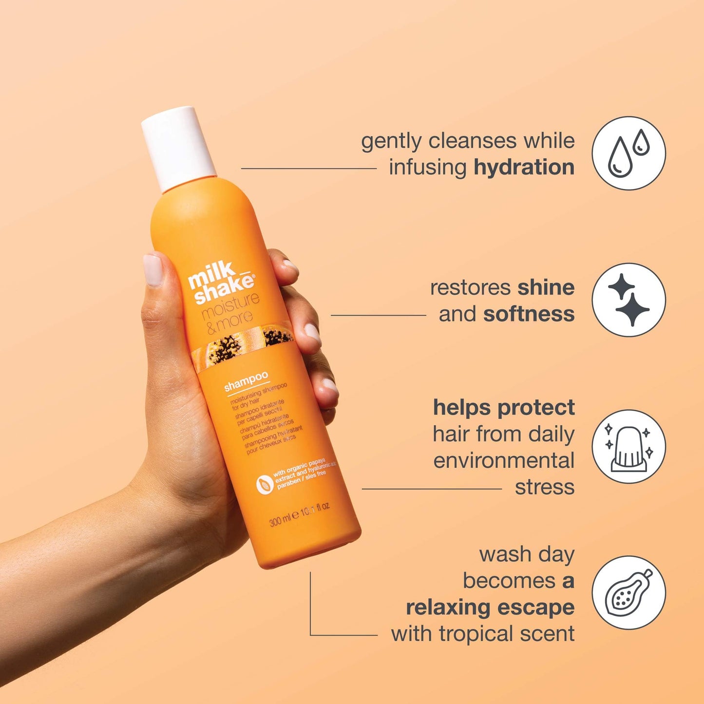 Milk Shake Moisture& More Shampoo 300ml