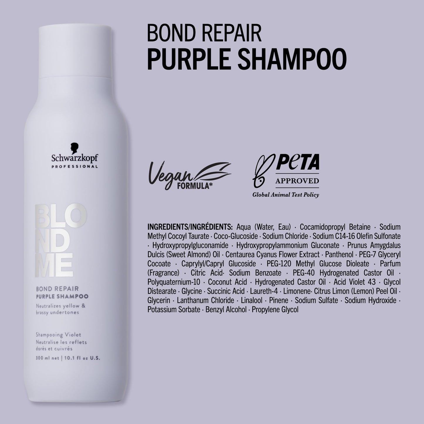Schwarzkopf Blondme Purple Shampoo 300ml