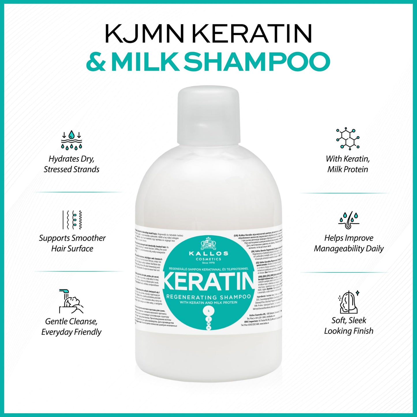 Kallos Keratin Shampoo 1000ml