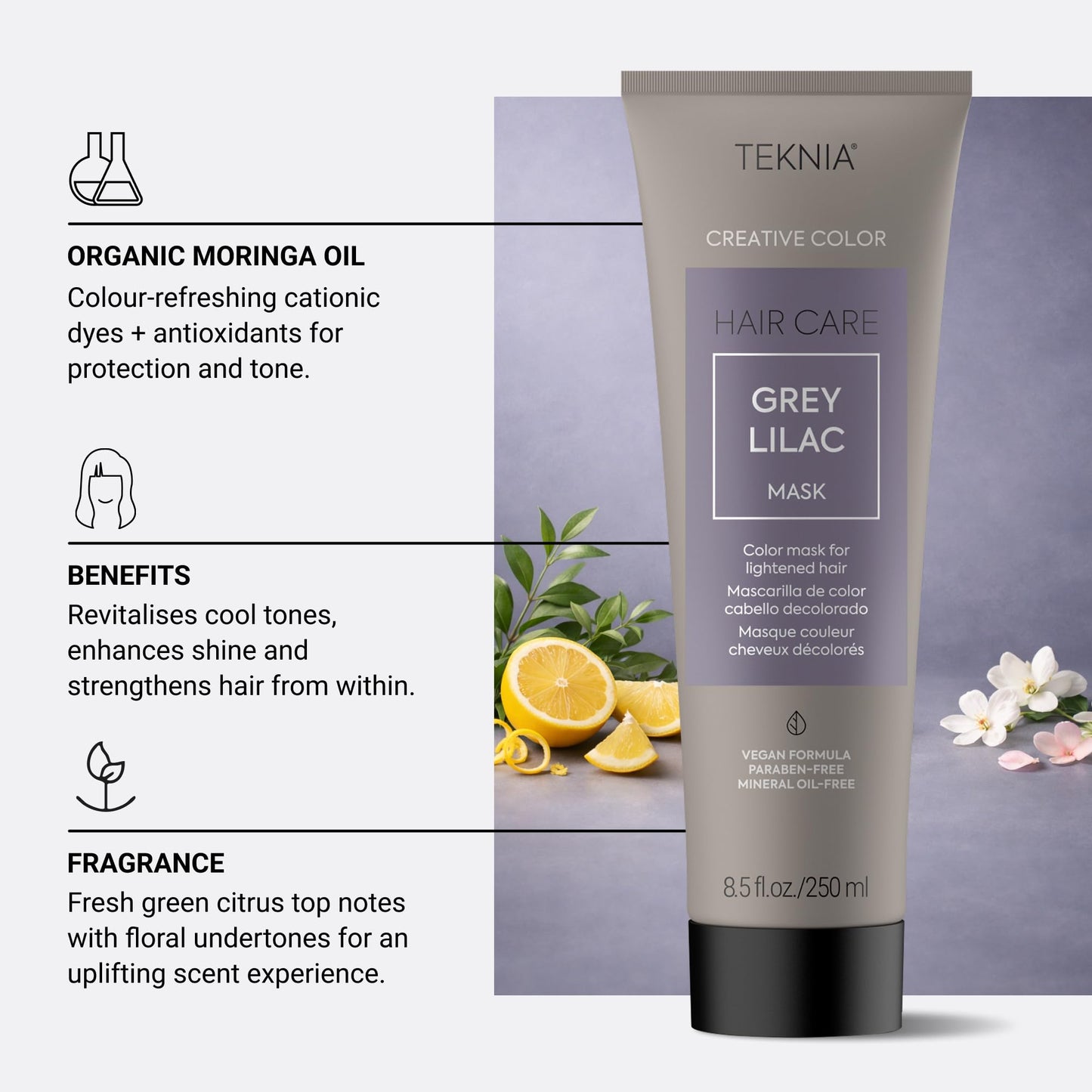 Lakme Teknia Creative Grey Lilac Mask 250ml