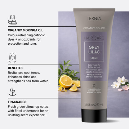 Lakme Teknia Creative Grey Lilac Mask 250ml