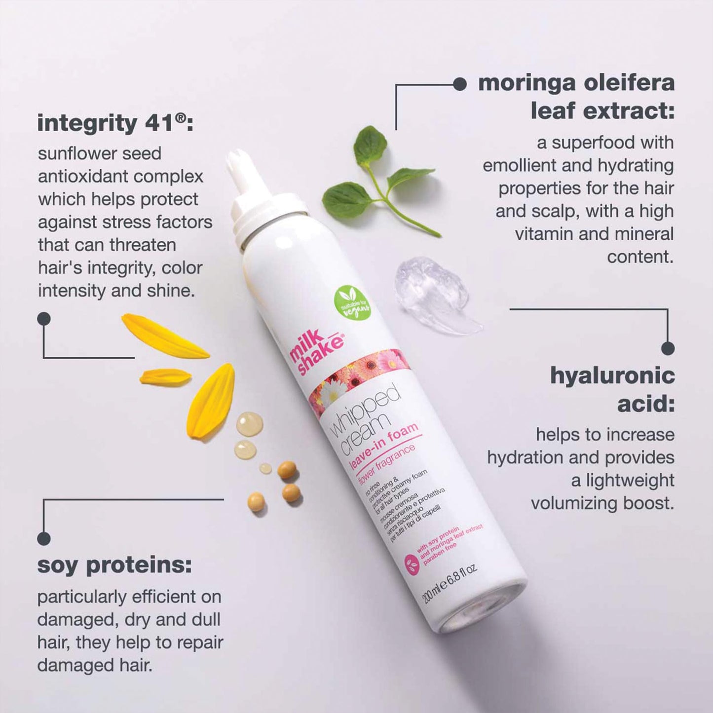 Milk Shake Whipped Cream Flower Foam 200ml