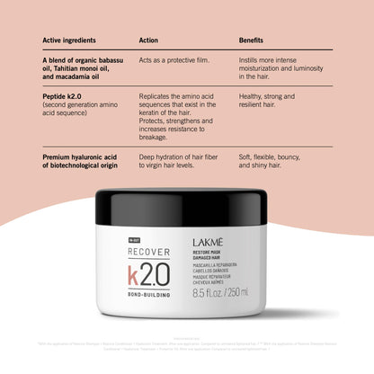Lakme K2.0 Recover Restore Mask 250ml